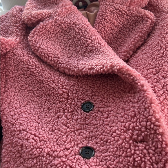 Pink J Crew Teddy Pea Coat - Picture 5 of 7